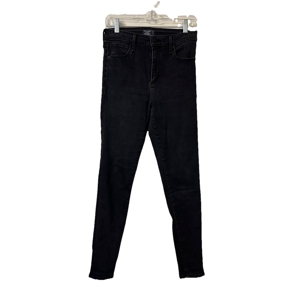 Abercrombie & Fitch Jeans Womens 28/6R Black Simone High Rise Super Skinny
